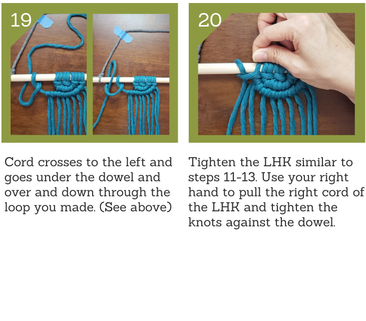 Semi Circle Macrame_step19and20