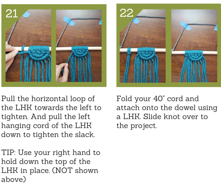 Semi Circle Macrame_step21and22
