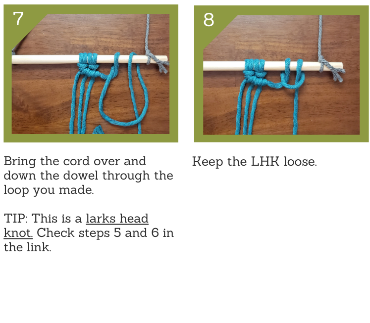 Semi Circle Macrame_step7and8