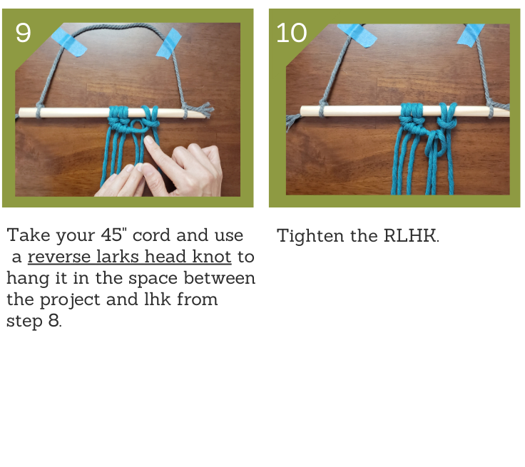 Semi Circle Macrame_step9and10